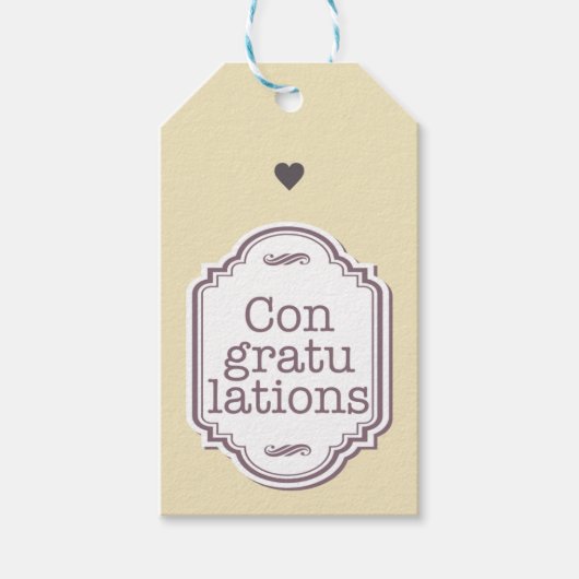 おめでとう ギフトタグ (正面)