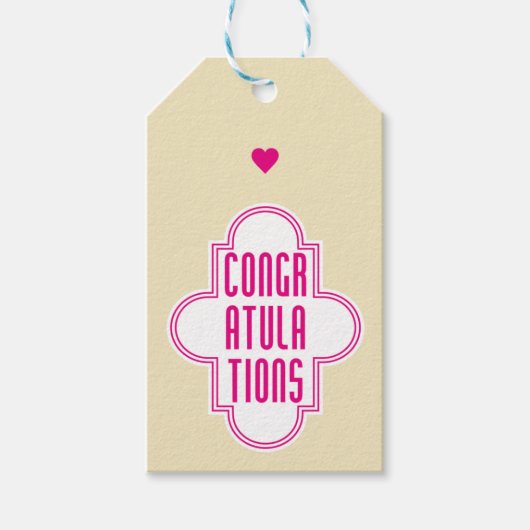 おめでとう ギフトタグ (正面)