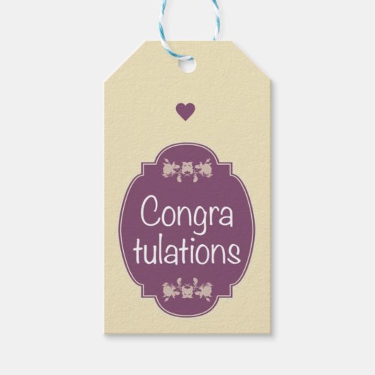 おめでとう ギフトタグ (正面)