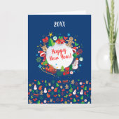 おめでとう!クリスマスウィンターホリデー カード (正面)