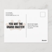 おめでとう グランマスター ポストカード (裏面)