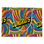 "おめでとう"グルービー抱き枕 ラージペーパーバッグ (裏面)