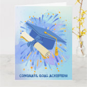 おめでとう、ゴールCHIVIED!!!カード カード (黄色い花)