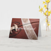 おめでとう（サッカー） カード (黄色い花)