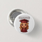 おめでとう&シャインブライトボタン 缶バッジ (正面&裏面)