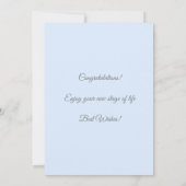 おめでとう シャインブライト ライトブルー カード (裏面)