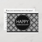 おめでとう(シンダーストライプ) 招待状 (正面/裏面)