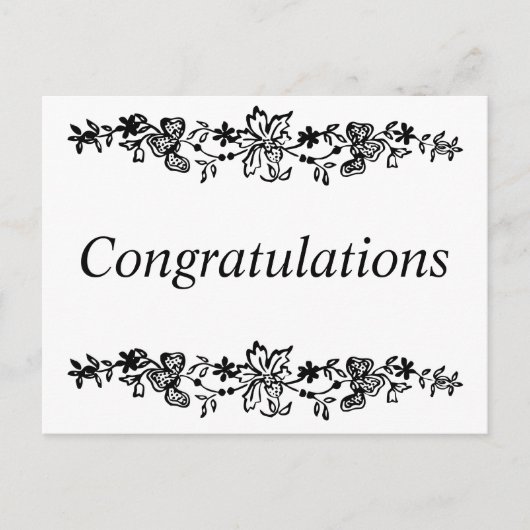 おめでとう シーズンポストカード (正面)