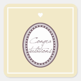 おめでとう スクエアシール