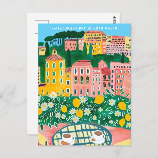 おめでとう　ニューハウスシティビューズアート ポストカード (正面/裏面)