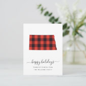 おめでとう |ノースダコタの温かい願い ポストカード (スタンド正面)