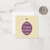 おめでとう ノートカード (正面/裏面インサイチュ)