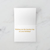 おめでとう、ハッピービーデー！ カード (内部)