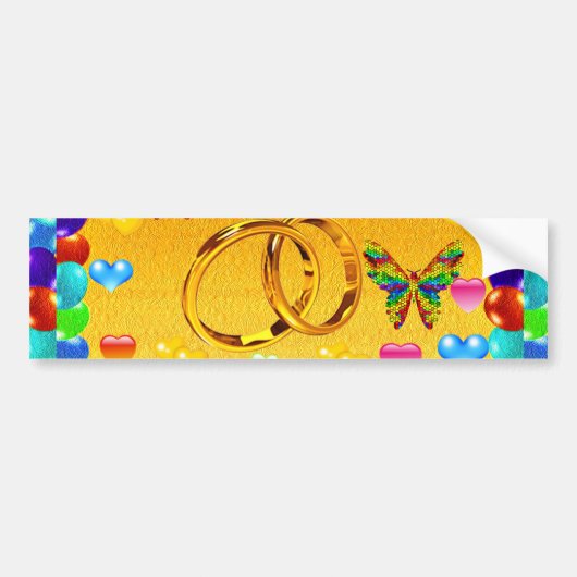 おめでとう_ バンパーステッカー (正面)