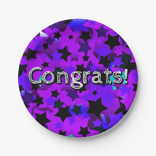 おめでとう!パンク星 ペーパープレート (正面)