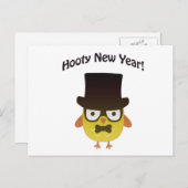 おめでとう!ヒップスターフクロウ シーズンポストカード (正面/裏面)