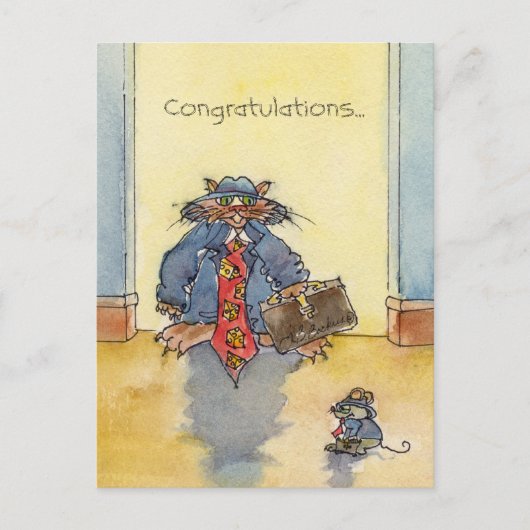 おめでとう...ビッグ・チーズに ポストカード (正面)