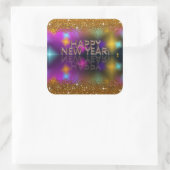 おめでとう！ |フェイク金ゴールドグリッター スクエアシール (バッグ)