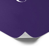 おめでとう フォト パープル 卒業パーティー ポスター (角)