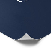 おめでとう フォト ブルー 卒業 ポスター (角)