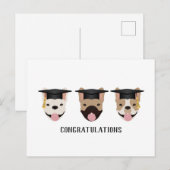 おめでとう フレンチブルドッグ ポストカード (正面/裏面)