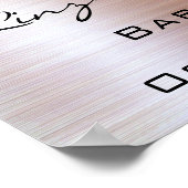 おめでとう ポスター ローズ フット 赤ちゃんの歓迎会 グリッター (角)