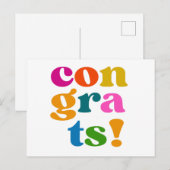 おめでとう ポストカード (正面/裏面)