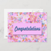 おめでとう ポストカード (正面/裏面)