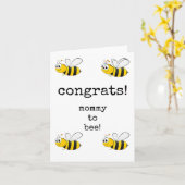 おめでとう、ママさんに！出産休暇カード カード (黄色い花)