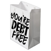 おめでとう ミディアムペーパーバッグ (裏面アングル)