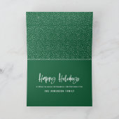 おめでとう，モダン写真ミニマルのクリスマス シーズンカード (内部)