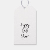 おめでとう！モダン文字シックフェスティバル ギフトタグ (正面)