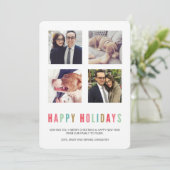 おめでとう | & モダン Bright Crismas 4写真 シーズンカード (スタンド正面)