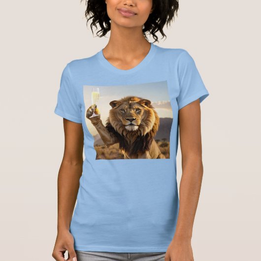 おめでとう ライオン Tシャツ (正面)
