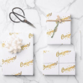 おめでとう ラッピングペーパーシート