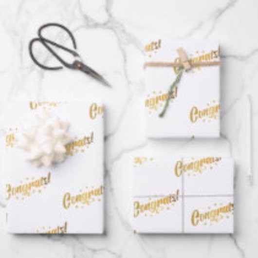 おめでとう ラッピングペーパーシート