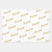 おめでとう ラッピングペーパーシート (正面3)