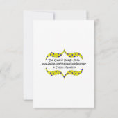 おめでとう!レインボー数々のシルク色の生地カード サンキューカード (裏面)