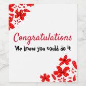 おめでとう ワインラベル (シングルラベル)