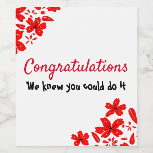 おめでとう ワインラベル (シングルラベル)