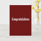 おめでとう – 一般おもしろいおめでとう カード (黄色い花)