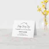 おめでとう！不動産契約完了お祝いカード カード (黄色い花)