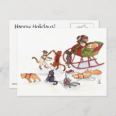 おめでとう!(代替物を受け入れない。) シーズンポストカード (正面/裏面)