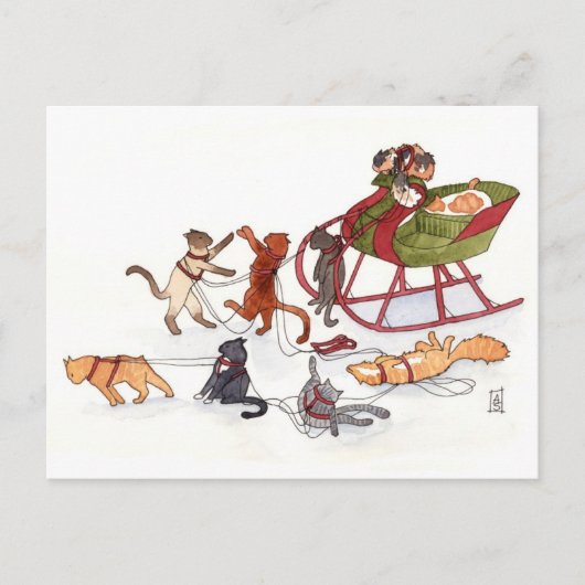 おめでとう!(代替物を受け入れない。) シーズンポストカード (正面)