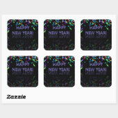 おめでとう！ |光沢 スクエアシール (シート)