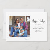 おめでとう |写モダン数々の真 シーズンカード (裏面)