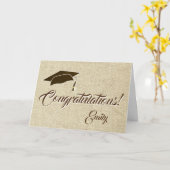 おめでとう　卒業おめでとうカード カード (黄色い花)