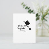 おめでとう！卒業お祝い 生徒名を入れてね ポストカード (スタンド正面)