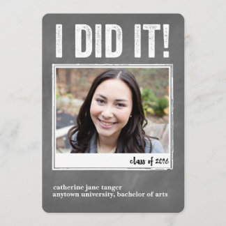 おめでとう！卒業のお知らせ 案内状