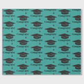 おめでとう！卒業キャップ 包装紙 (フラット)